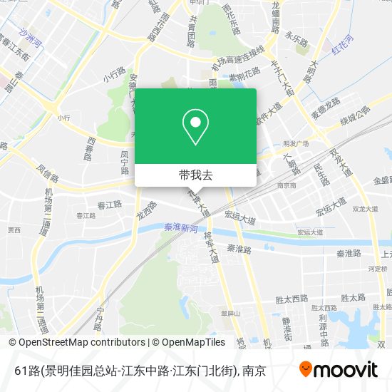 61路(景明佳园总站-江东中路·江东门北街)地图