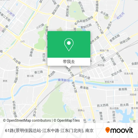 61路(景明佳园总站-江东中路·江东门北街)地图
