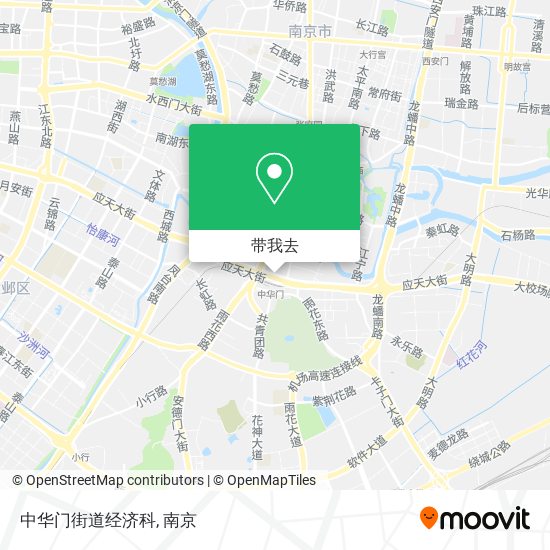 中华门街道经济科地图