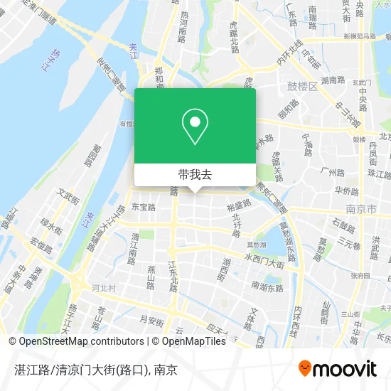 湛江路/清凉门大街(路口)地图