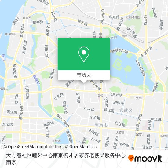 大方巷社区睦邻中心南京携才居家养老便民服务中心地图