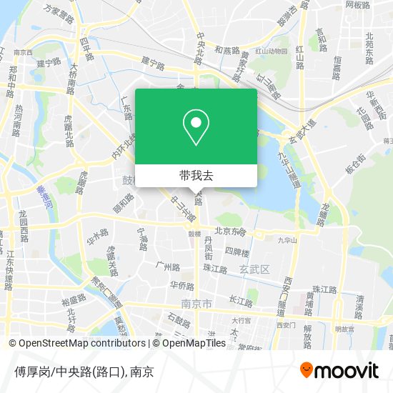 傅厚岗/中央路(路口)地图