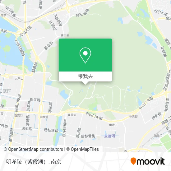 明孝陵（紫霞湖）地图