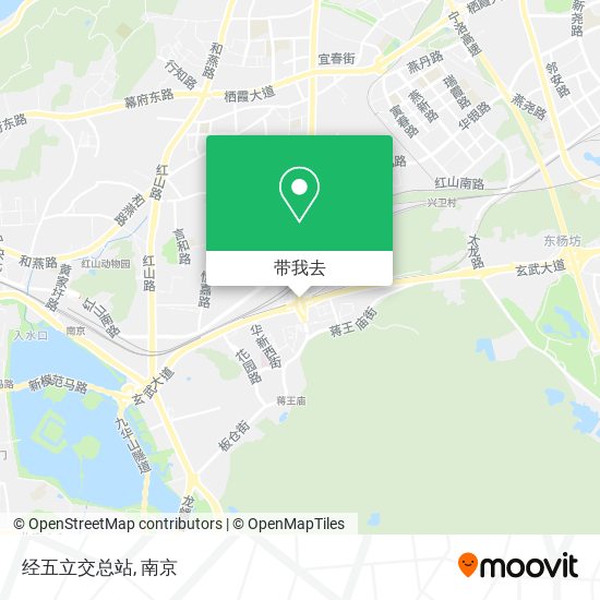 经五立交总站地图