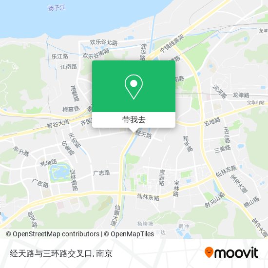 经天路与三环路交叉口地图
