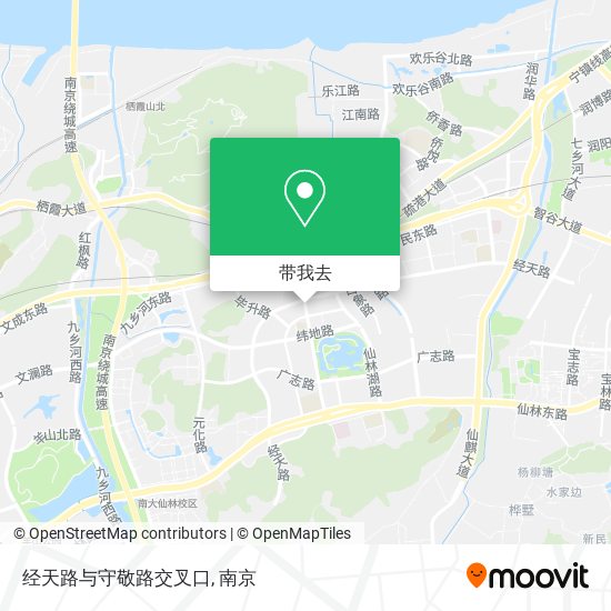经天路与守敬路交叉口地图