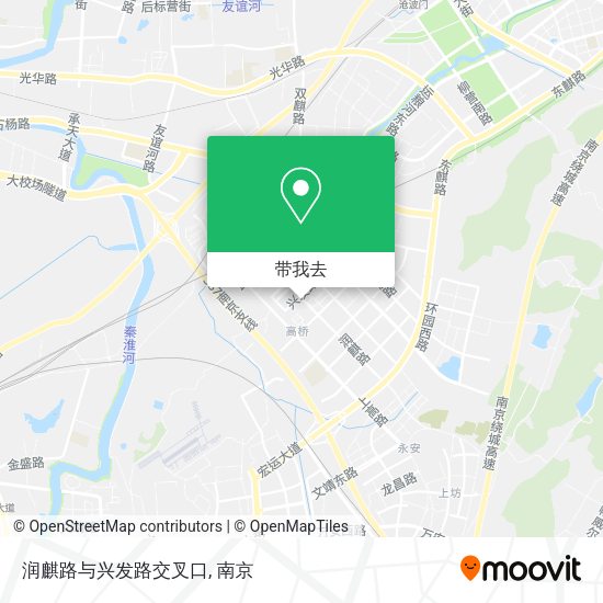 润麒路与兴发路交叉口地图