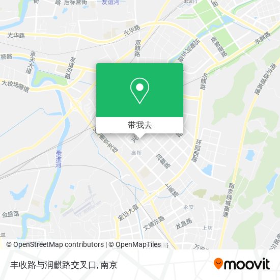 丰收路与润麒路交叉口地图