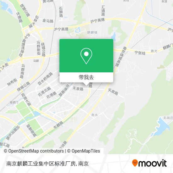 南京麒麟工业集中区标准厂房地图