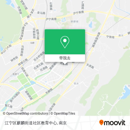 江宁区麒麟街道社区教育中心地图
