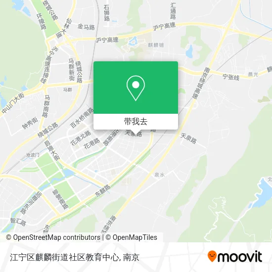 江宁区麒麟街道社区教育中心地图