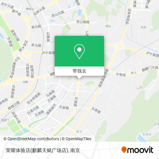 荣耀体验店(麒麟天赋广场店)地图