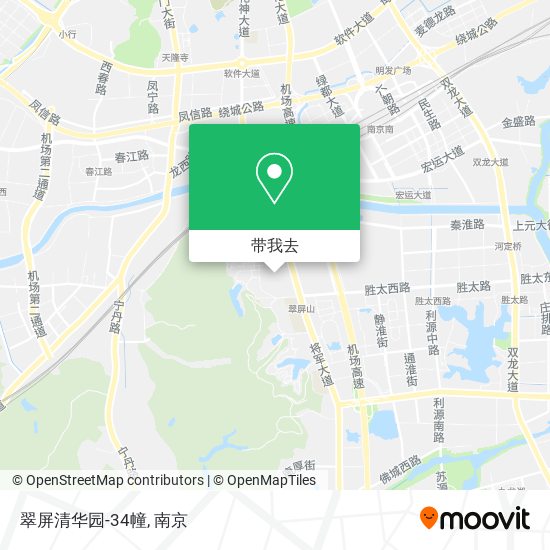 翠屏清华园-34幢地图