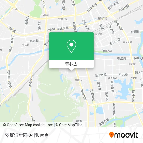 翠屏清华园-34幢地图