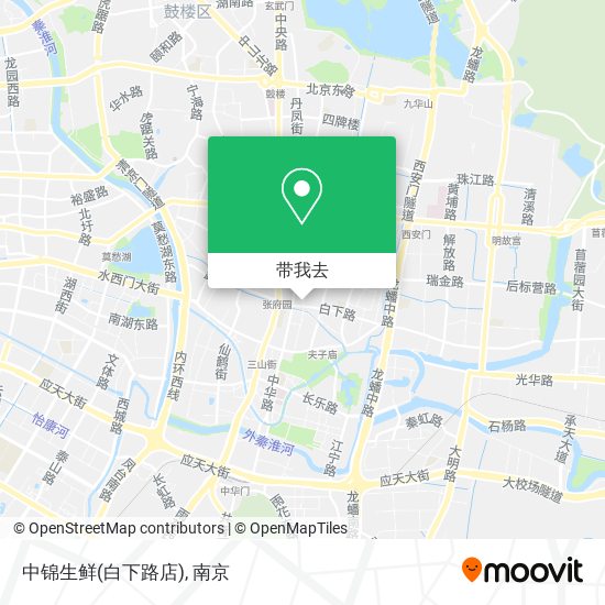 中锦生鲜(白下路店)地图
