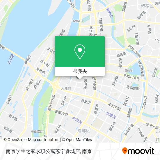 南京学生之家求职公寓苏宁睿城店地图