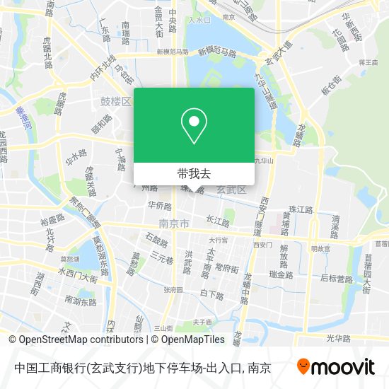 中国工商银行(玄武支行)地下停车场-出入口地图