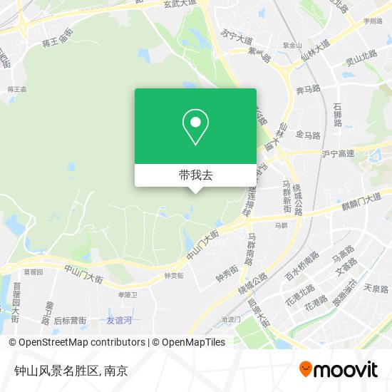 钟山风景名胜区地图