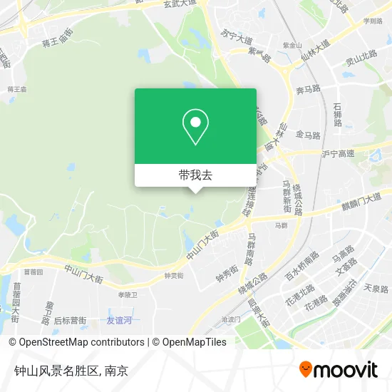 钟山风景名胜区地图