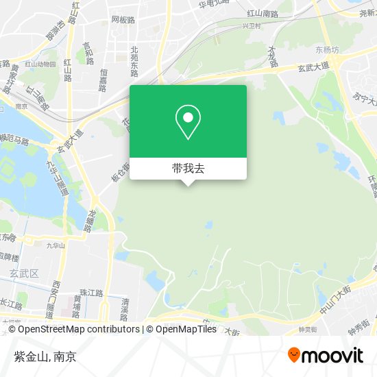 紫金山地图