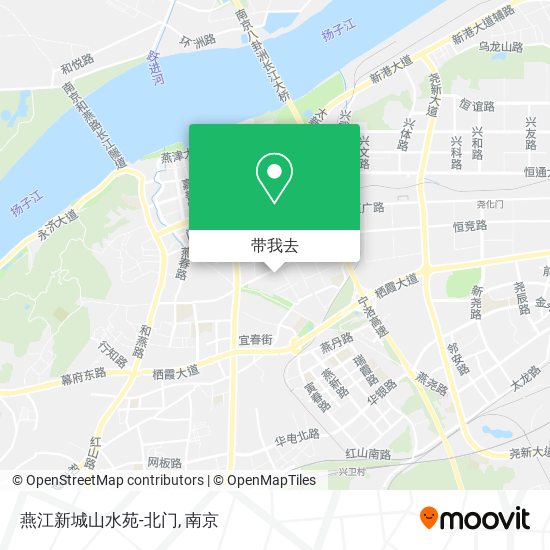 燕江新城山水苑-北门地图
