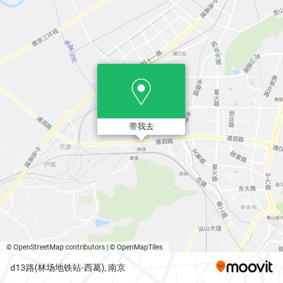 d13路(林场地铁站-西葛)地图