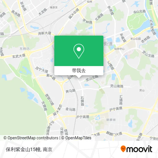 保利紫金山15幢地图
