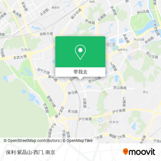 保利·紫晶山-西门地图