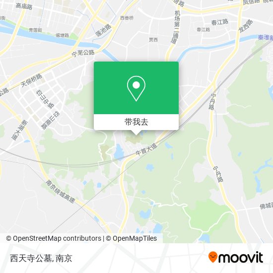 西天寺公墓地图