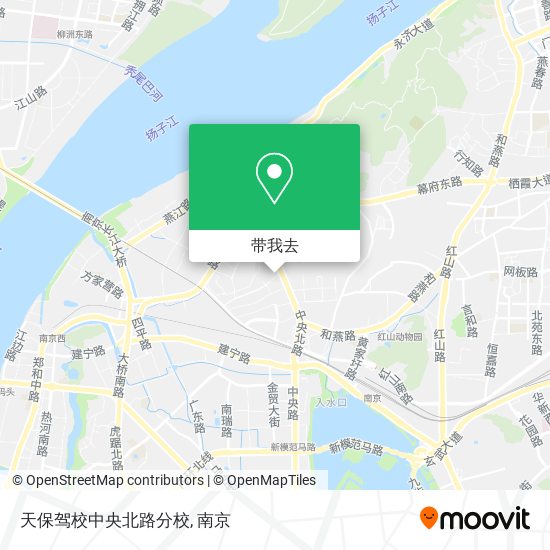 天保驾校中央北路分校地图