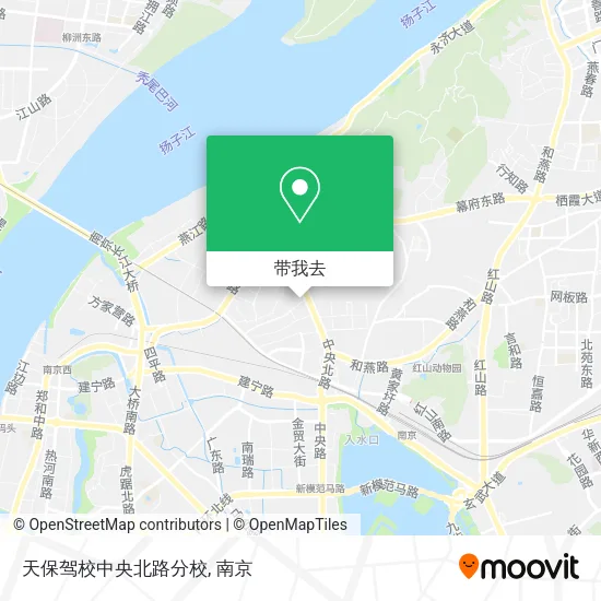 天保驾校中央北路分校地图