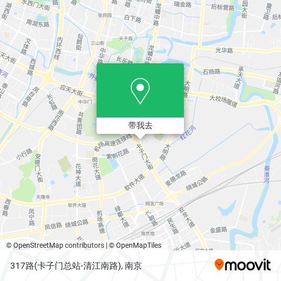 317路(卡子门总站-清江南路)地图