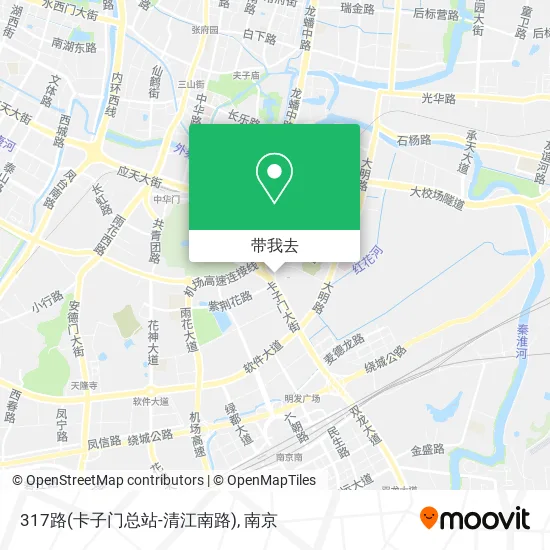 317路(卡子门总站-清江南路)地图
