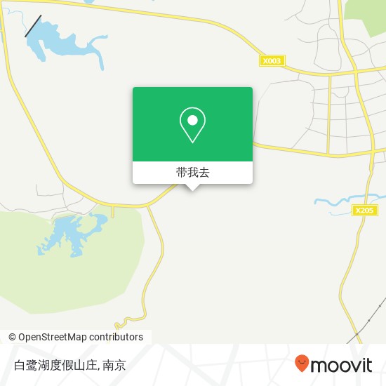 白鹭湖度假山庄地图