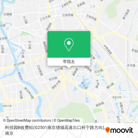 科技园B收费站(G2501南京绕城高速出口科宁路方向)地图