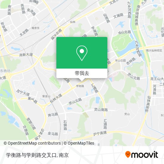 学衡路与学则路交叉口地图