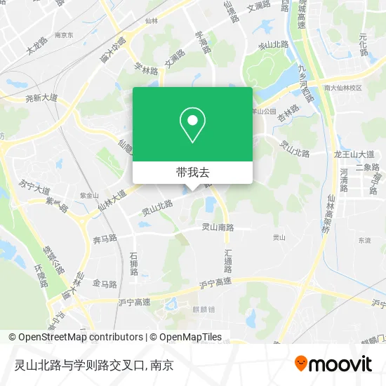 灵山北路与学则路交叉口地图