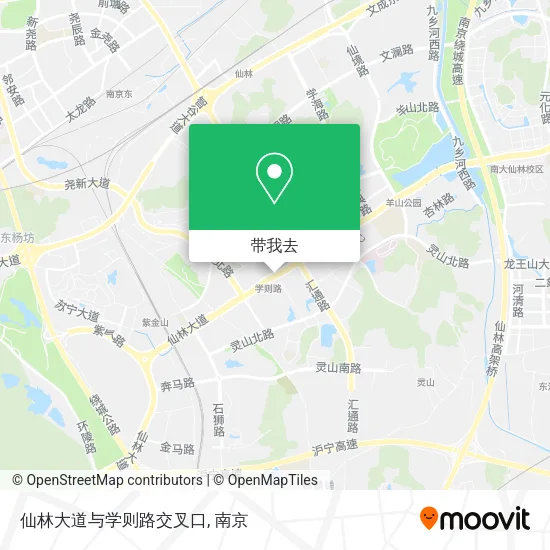 仙林大道与学则路交叉口地图
