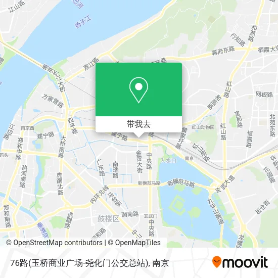76路(玉桥商业广场-尧化门公交总站)地图