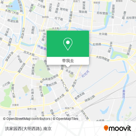 洪家园西(大明西路)地图