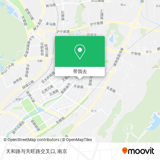 天和路与天旺路交叉口地图
