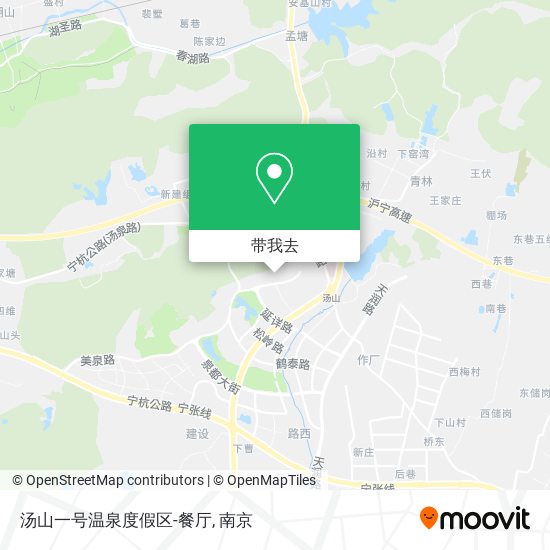 汤山一号温泉度假区-餐厅地图