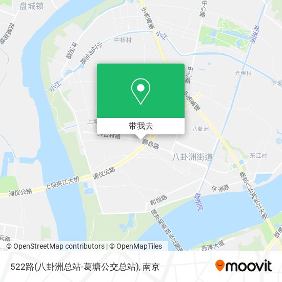 522路(八卦洲总站-葛塘公交总站)地图