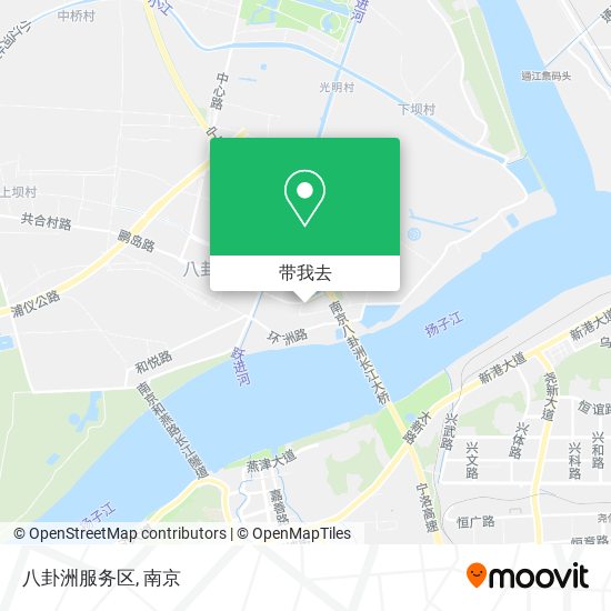 八卦洲服务区地图