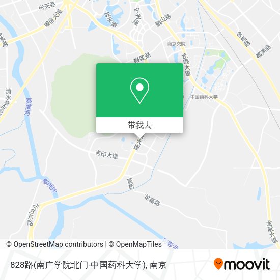 828路(南广学院北门-中国药科大学)地图