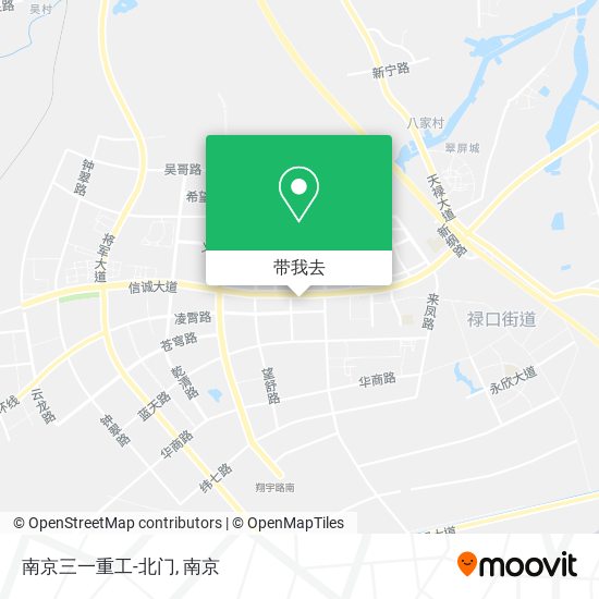 南京三一重工-北门地图