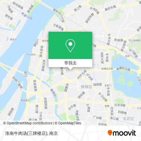 淮南牛肉汤(三牌楼店)地图