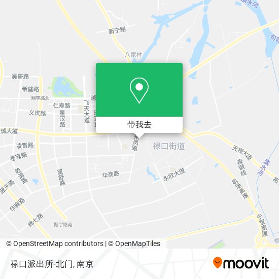 禄口派出所-北门地图