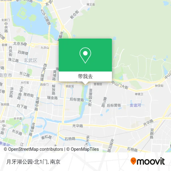 月牙湖公园-北1门地图