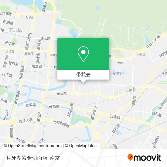 月牙湖紫金切面店地图